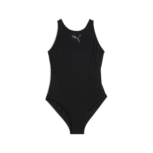 Puma Damen Raceback Swimsuit, Schwarz, L EU