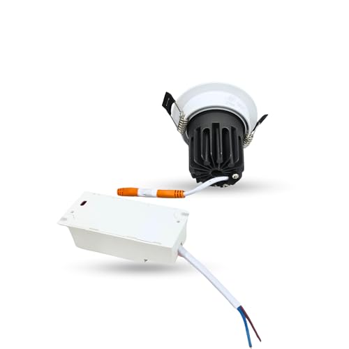 Image of D'Mak Moveble LED COB Light | Recessed LED Ceiling Light for Indoor Lighting | Natural White Color | Aluminium Body (2, 7 Watt)