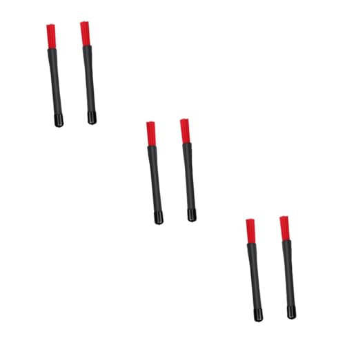 Abaodam 3 piezas Baquetas para batería con punta de nylon, accesorio de percusión rojo miniatura 5
