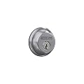 Schlage B60CSSK V 626 Light Commercial Single Cylinder Deadbolt, Brushed Chrome