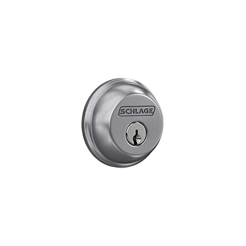 Schlage B60CSSK Deadbolt in Brushed Chrome Cover