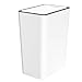 Mumusuki Press Type Trash Can, 15L Capacity Plastic Good Sealing Garbage Bin with Cover Garbage Container for Bathroom Toilet Kitchen