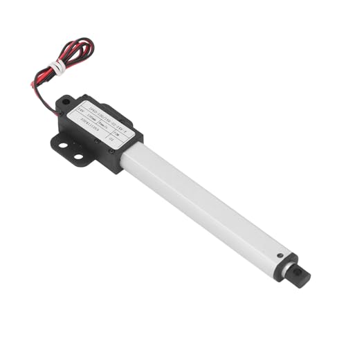 YDuupxe Mini Actionneur Linéaire 70N, Construction en Aluminium ABS, Course de 100 Mm avec Interrupteur de Fin de Course pour l'automatisation des Machines Agricoles