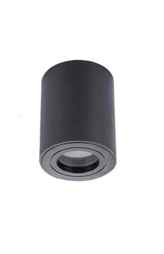 Spot LED rond encastrable noir 9W de plafond pour éclairage naturel