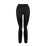 Leggings Damen High Waist Elastische Sportleggins Fitnesshose Blickdicht Schwarze Laufhose Sporthose Gym Yoga Scrunch Butt Booty Po Push Up Nahtlose