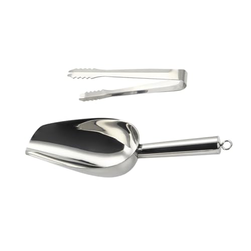 Alipis Paletta Per Cubetti Ghiaccio e Pinza in Acciaio Inossidabile Utensili Da Cucina Per Alimenti e Cucina