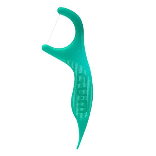 Gum Flosser Original Fio Dental Com Haste Sabor Menta 20 Unid. Verde