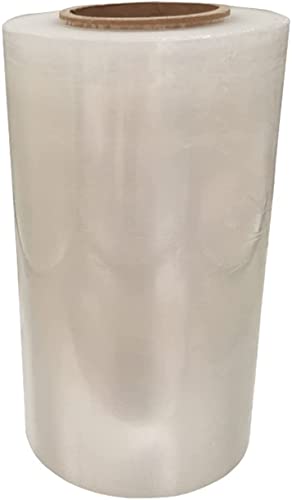 DRSUMLF 250 mm x 400 m x 80 Gauge transparente Paletten-Stretch-Schrumpffolie Cover