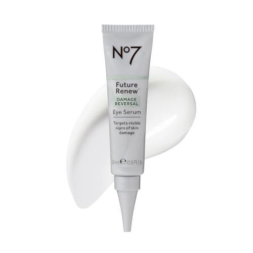 No7 Future Renew Damage Reversal Eye Serum - Nourishing Under Eye Serum for Sun Damaged Skin Repair Fine Lines & Wrinkles and Uneven Texture - Suitable for Sensitive Skin (0.5 Fl Oz)