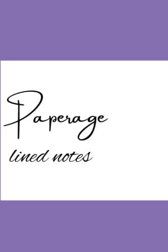 Paperage lined notebook: Journal or diary