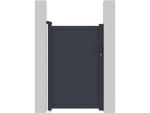 Puerta Jardin Aluminio Marc - 101.2 x 155.9 cm - Gris
