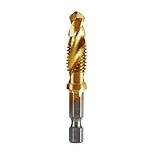 Gewindebohrer, Titanbeschichtete HSS-Gewindebohrer, metrisch, M3 bis M10, mehrfarbig, 6er-Packung(M10 X 1.5 Gold)