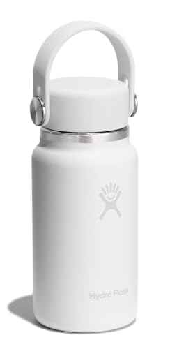 Image of Hydro Flask Micro Bottle - Insulated Mini Leak Proof Flask for Purse or Pocket in 6.7 Oz Tonal White