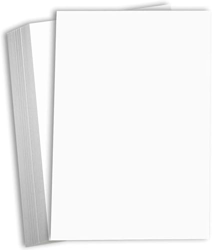 Hamilco White Cardstock Paper 11x17 65 lb Cover Card Stock 50 Pack (Bright)