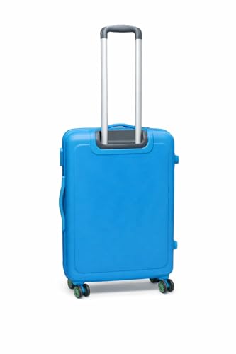Image of Skybags Printed Set of 3 (Cabin + Medium+Large) Hard Luggage (55+65+75 cm) | Polypropylene Luggage Trolley with 8 Spinner Wheels|5 Years International Warranty|Unisex (Blue)