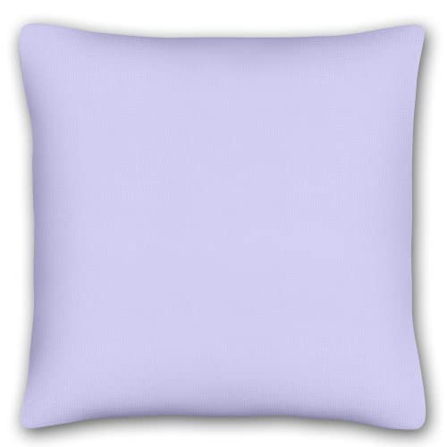 KiGATEX Kissen-Bezug für Deko-Kissen - Kopfkissen-Bezug aus 100% Baumwolle - Einfarbige Kissenhülle mit Reißverschluss - 40 x 40 cm - Flieder Cover