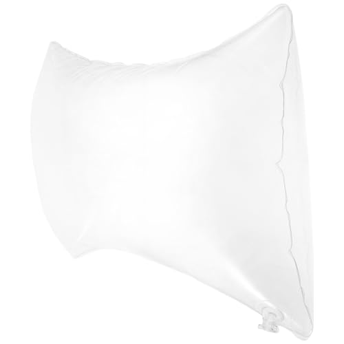 Oreiller gonflable PVC transparent ajustable coussin camping contre mal de cou - 2