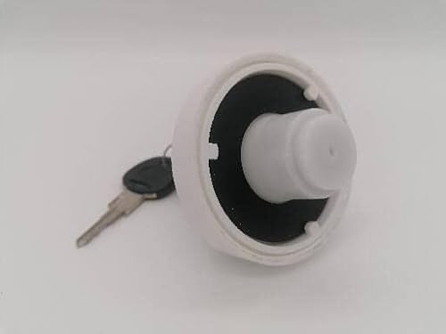 CR-MOESANCO® Wassertankdeckel für Wohnwagen mit 2 Schlüsseln für Wohnmobil oder Wohnmobil, Weiß