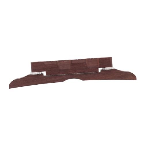 Generic Rosewood Mandolin Bridge for Guitar Durable Acoustic Tailpiece Enhancing Playability for Performances Practice and Recording Solves Tuning Issues for Smooth Music Experience