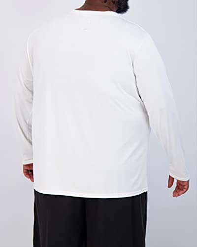 3 Pack:men’s Big And Tall Tech Stretch Long Sleeve Crew Quick Dry Dri Fit T-Shirt Wicking Active Athletic Gym Top Plus Size Clothes Lounge Sleep Running Essentials Basketball Workout Tee - Set 6, 5X #TOP2