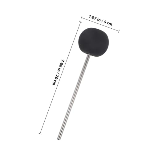 Bate para pedal de bombo Abaodam de acero inoxidable miniatura 6