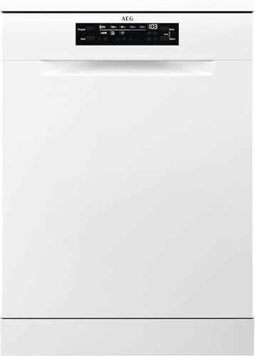 AEG Lavavajillas de Libre Instalación FFB64627ZW, 60 cm, 13 Cubiertos, Sistema AirDry, Display XL,...