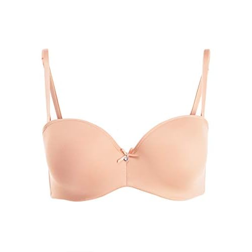 LASCANA Damen Multiway Push-Up BH mit abnehmbaren Trägern, Beige (Skin 731), 65C (Herstellergröße:65C)