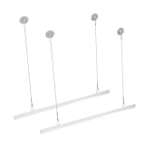 TOYANDONA Barra Para Colgar Pósteres y Banderas 40 Cm Pvc Ganchos Resistentes y Cadena Metálica Para Uso Tiendas y Eventos Decoración Interior Exterior 2 Piezas