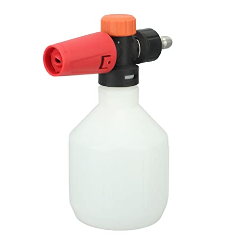 Car Foam Sprayer with Quick Connector,Foam Cannon for Pressure Washer Snow Foam Lance Foam Cannon Adjustable Soap Dispenser Bottle Nozzle For Car Wash (Round)