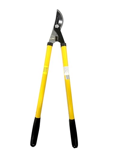 Image of Jon Bhandari Tools 24 inch Bypass Lopper with 2-Inch Cutting Capacity - Garden Pruner & Tree Trimmer with Sharp Carbon Steel Blade, Shock-Absorbing Grip & Long Comfort Handles for Easy Pruning