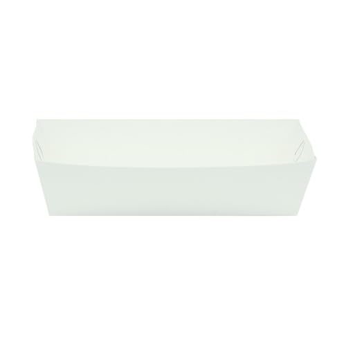 Alaboca Hot Dog Tray CH – 17x7x4 cm – 100 Pieces (white)