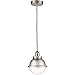 Innovations Lighting 616-1PH-SN-HFS-62-SN-LED Edison Hampden Mini Pendant Brushed Satin Nickel