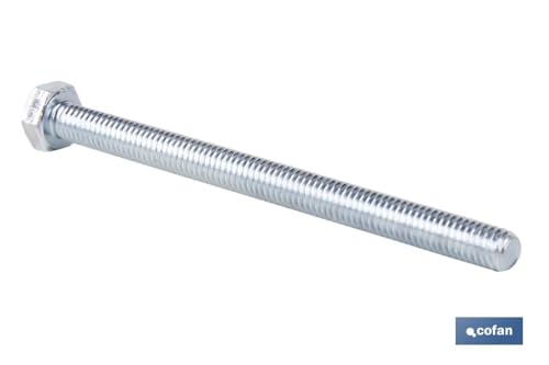Schraube DIN-933 C-8.8 M-8 x 30, Stahl, 200 Stück, hohe Festigkeit, ideal für Anwendungen im Baumarkt und in der Mechanik.