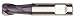 WIDIA 2343568 Ruebig Lists 423048/423047 Metric End Mill 6MM Dia, 7MM Cut Depth, 38MM Length, Straight Shank Cylindrical TiAlN 2 Flutes