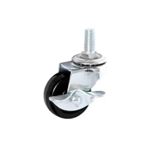 Roulette M8 pivotante 2 pouces avec frein pour chariot roulette caoutchouc meuble