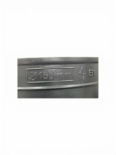 Image of 10 FEET 6 Inch (150MM) PVC Kitchen Chimney Pipe & COWL | Flexible | Plastic Duct Hose Pipe | Foldable | Stretchable | Grey color | LONGEST SIZE ONLINE | For home, kitchen, office and industrial use.