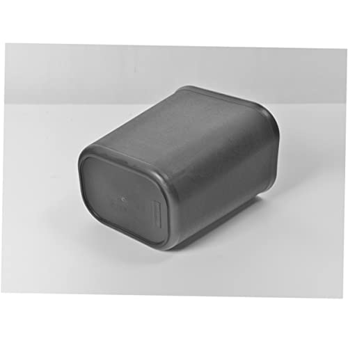 Caneca de basura pequeña negra rectangular de plástico miniatura 5
