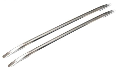 Portaequipajes para Cayenne para Turbo S 2011-2017 Portaequipajes De Techo Portaequipajes Barra De Soporte De Riel De Aleación Superior Accesorios Riel De Techo(Plata)