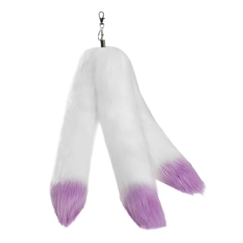 Porte-clés queue de peluche, le joli pendentif fait main idéal à offrir à un ami