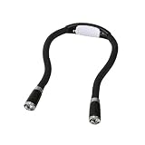Flexible y duradero: 2 brazos de espuma suave, brazos flexibles, almohadilla de goma suave para el cuello, mantiene las manos totalmente libres. Alambre de aleación de acero súper flexible, se dobla en cualquier forma como candelabro, gancho, bobina, etc.