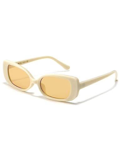 Image of Veda Tinda Vision Rectangle Sunglasses Men Tinted Polarized Big Square Retro 90s Vintage y2k Glasses for Women UV Protection