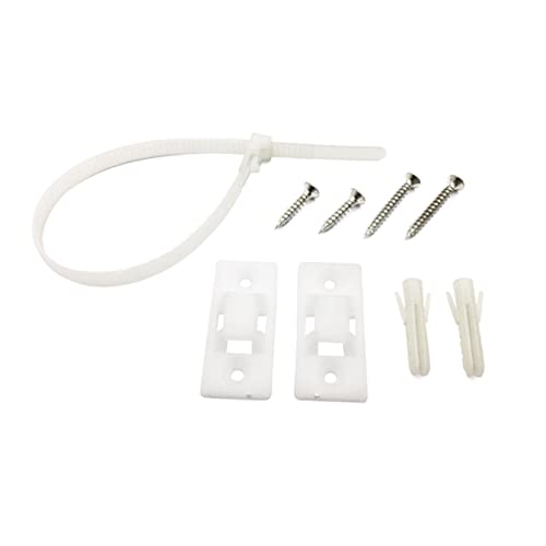 Sosoport 10 Pack Anti-tip Plastic Buckle for Furniture Mounts Wall Anchor Kit Safety Hooks for Home Use Safety Cabinet Anchor Furniture Strap Kit