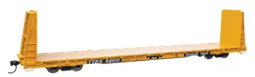 Walthers Mainline 910-50613 HO Scale 68' Bulkhead Flatcar - Ready to Run - TTPX #82037