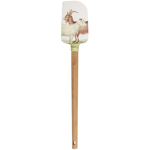 Primitives by Kathy double-sided silicone novelty cooking spatula, vintage art of goats with farm inspired pun "You Goat This" Coordinate decor with other spatulas items from our Farmhouse Collection by Primitives by Kathy - Image 3