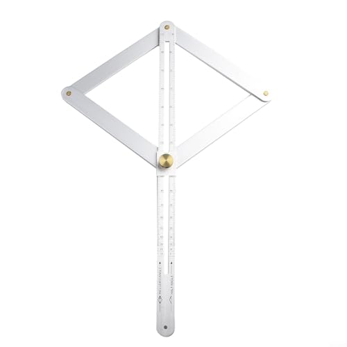 Outil de jauge multi-angles compact en acier inoxydable pour un travail de précision sur diverses surfaces