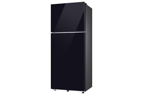 Image of Samsung 396 L, 2 Star, Convertible 5-in-1, Digital Inverter, Frost Free Double Door, Bespoke AI WiFi Refrigerator (RT41HB6A4222HL, Glass Finish, Clean Black, 2026 Model)