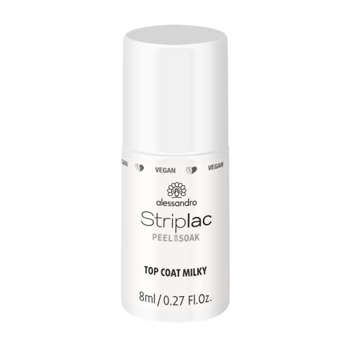 alessandro Striplac Peel or Soak Top Coat Milky