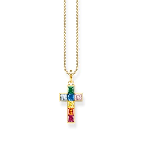 Chaîne croix pierres colorées Thomas Sabo, le cadeau idéal