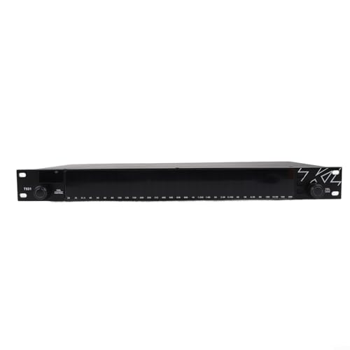 Ecualizador digital gráfico de 31 bandas Hosrivae con entradas XLR, RCA y TRS, función Noise Gate, formato rack 1U para uso en casa miniatura 2