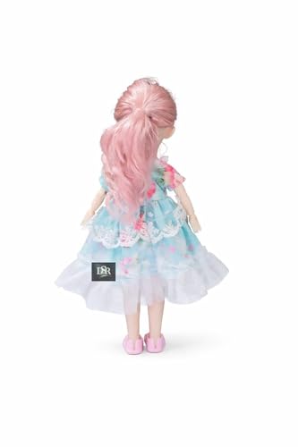 Image of DSR Princess Doll for Girls 30 CM | Musical Fashion Doll with Movable Joints | Cute Dress | Plastic Toy for Kids- (New-Sky)